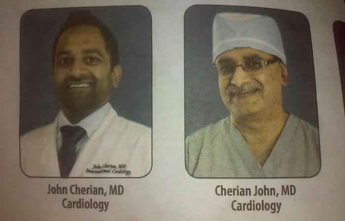Two Local Doctors That Share The Same Name