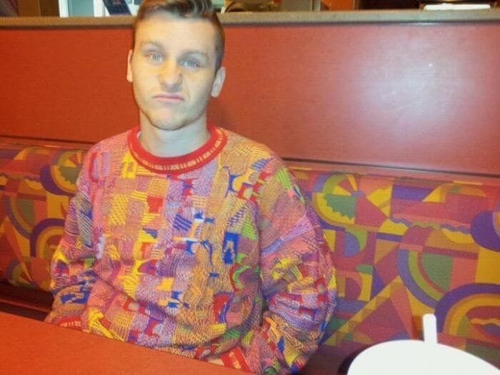 A Shirt That Matches Taco Bell's Booth