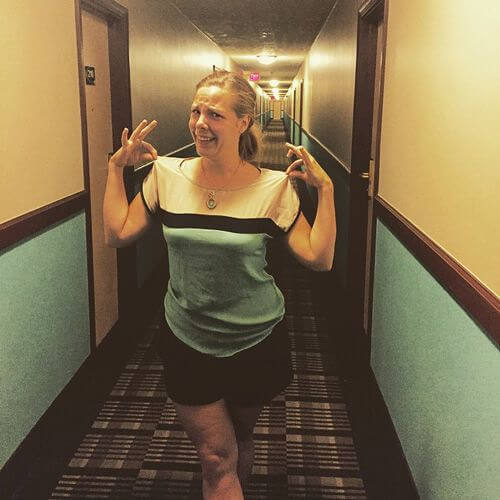 Realizing Your Shirt Matches Your Hotel's Décor