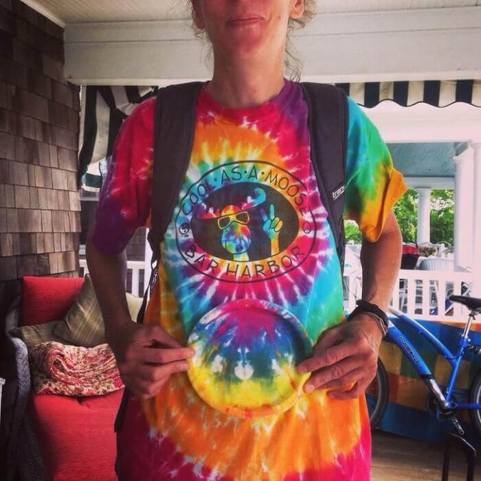 A Matching Tie-Dye Shirt And Plate